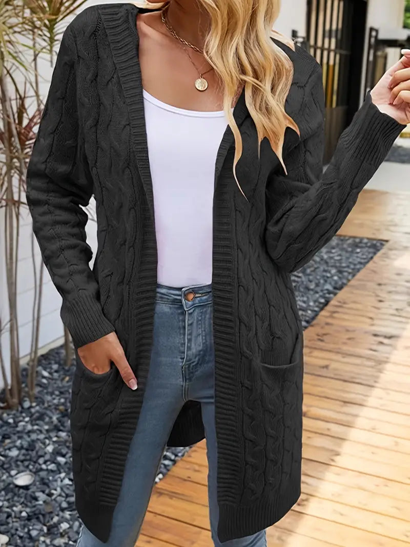 Isa | Legere Strickjacke mit aufgesetzten Taschen