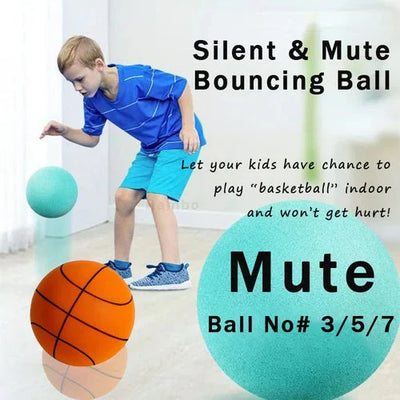 Weich & Leise Basketball | PU-Schaum Indoor-Ball | Geräuscharm, Möbelfreundlich & Federnd | inkl. Netztasche