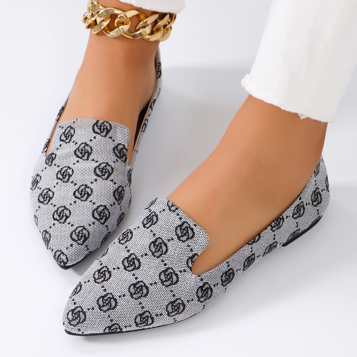 RoseaWalk™ – Elegante Canvas Loafers mit Spitze für Damen