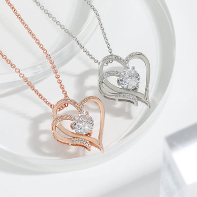 Diamanten Liebes Herz Halskette