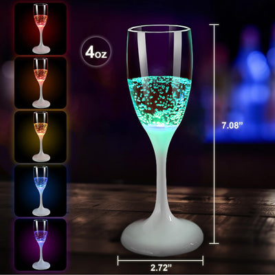 LED Weingläser & Becher | Farbwechsel | Flüssigkeitsaktiviert | Wiederverwendbar
