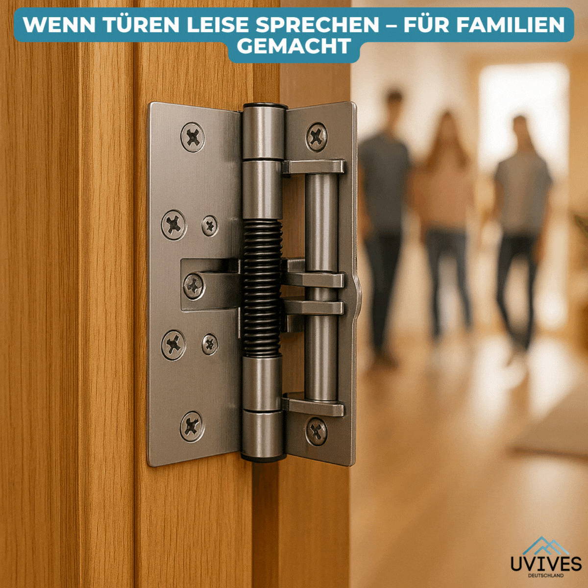 Türschließfeder | Geräuschloser Türschließer | Metall | Sanftes & Sicheres Schließen | 10×6,5×2,6 cm