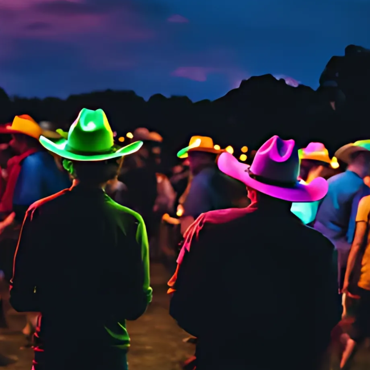 LED Partyhut | Leuchtender Hut mit Neonlichtern | Mehrere Lichtmodi & Einheitsgröße