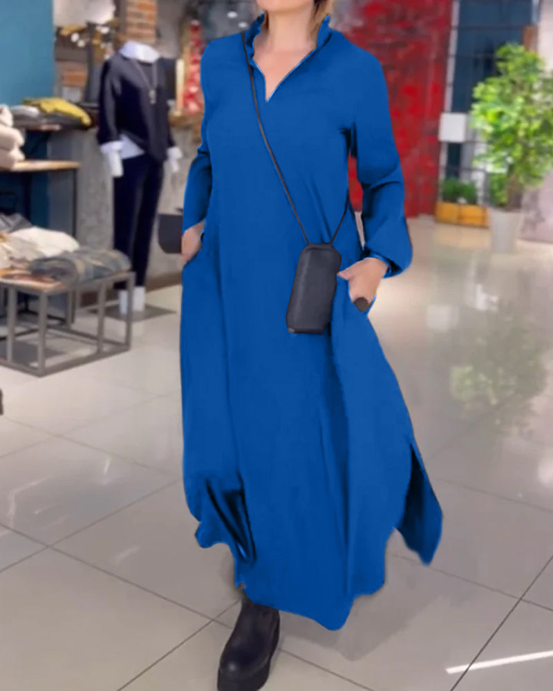 Evia | Anspruchsvoll Entspanntes Langes Kleid für Frauen