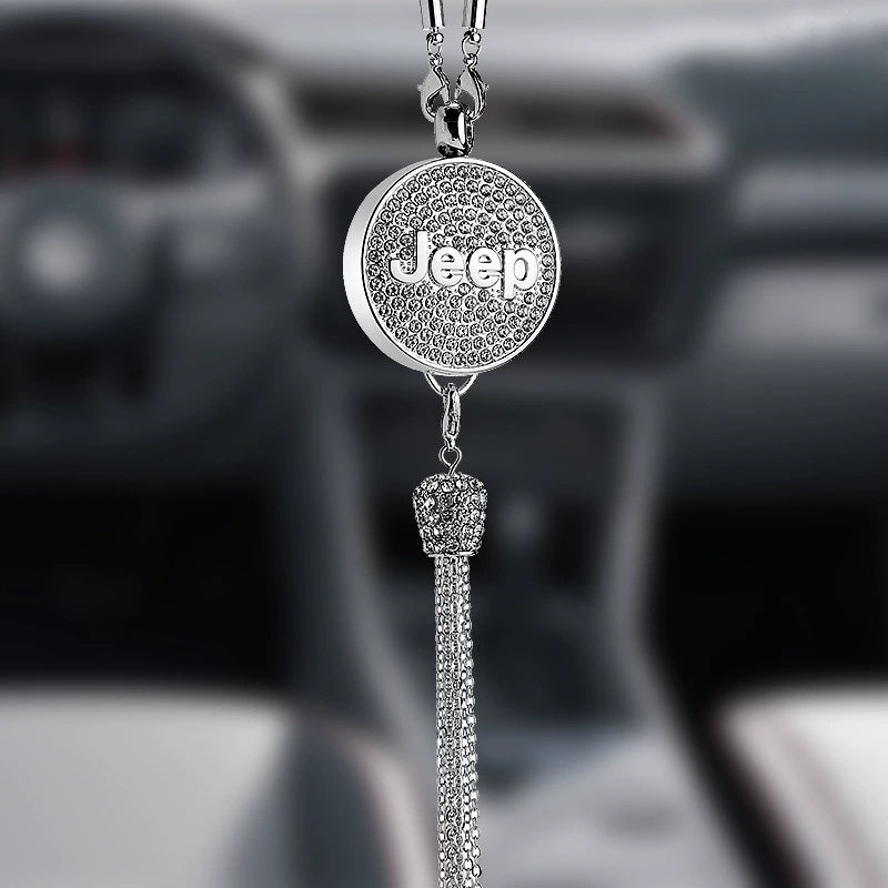 Auto-Logo Parfüm-Anhänger | Kristall & Zinklegierung | Funkelnde Dekoration & Geschenkidee