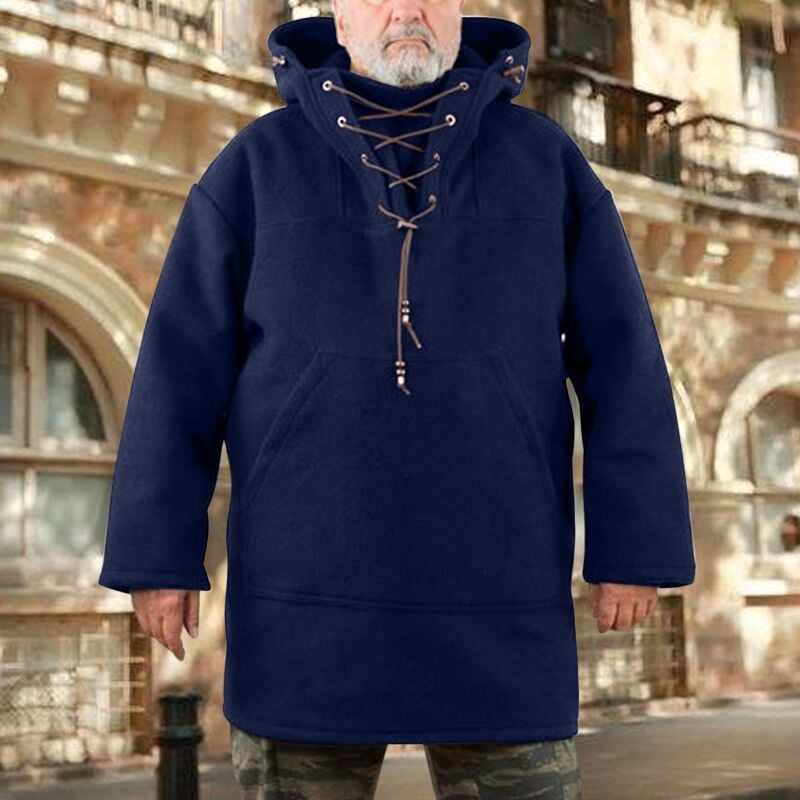 Herren Outdoor-Anorak | Winddicht & wasserabweisend | Robuste Wollmischung | Winterjacke für Outdoor