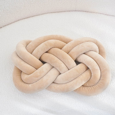 Dekokissen mit Knotenmuster | Geometrisches Design | Waschbar & Weich