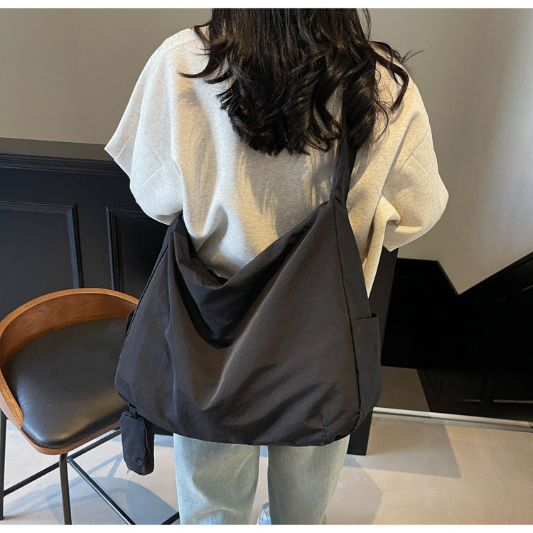 Damen Umhängetasche | Große Umhängetasche mit Außentasche | Lässig & Modisch | Hobo Tasche