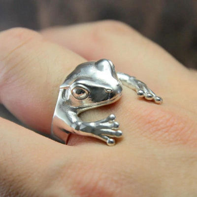 Damen Ring im Vintage-Chic | Katzen Knuckelring im Tiermotiv | Modischer Unisex Schmuck aus Zinklegierung | Party & Alltag