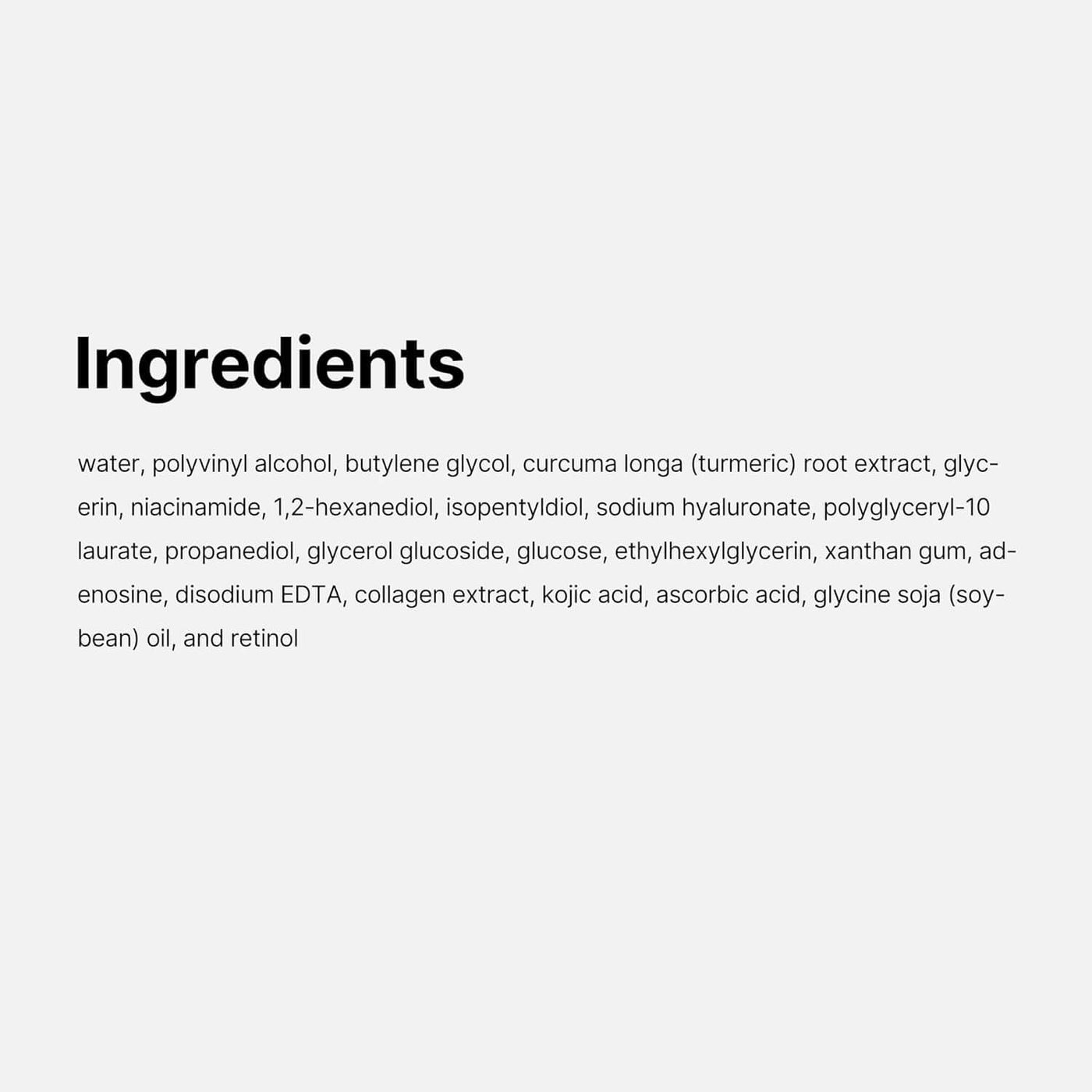 2+2 Gratis | Gesichtsmaske gegen Pigmentflecken | Übernacht-Peeling Maske | Mit Kollagen, Kurkuma & Kojicsäure