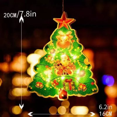 1+1 GRATIS | FestlichFlair™ – Weihnachtslichterkette für Fenster