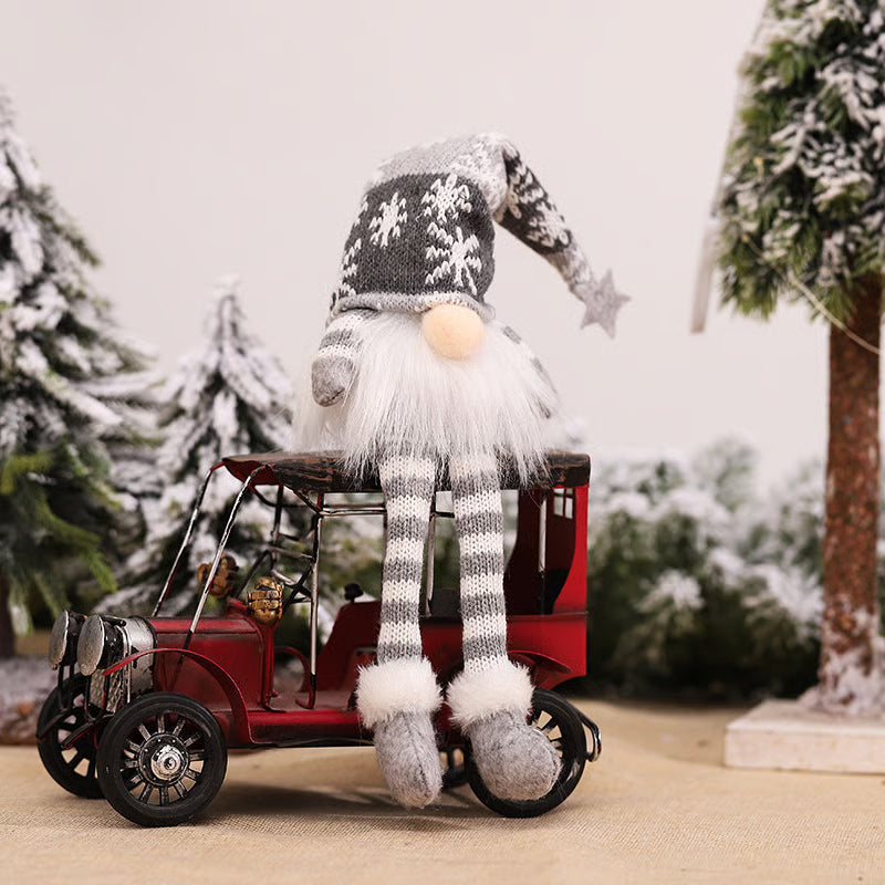 Weihnachtswichtel mit LED Licht | Handgefertigte Dekofigur | Nordisches Design