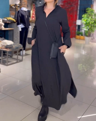Evia | Anspruchsvoll Entspanntes Langes Kleid für Frauen