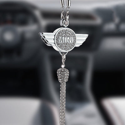 Auto-Logo Parfüm-Anhänger | Kristall & Zinklegierung | Funkelnde Dekoration & Geschenkidee