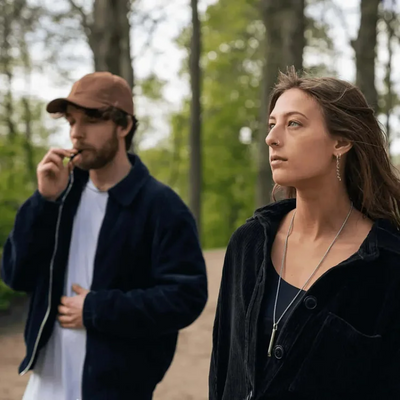 Anti-Dampf Halskette aus Edelstahl | Stressabbau & Achtsamkeits-Tool | Natürlich Ruhiger Atmen