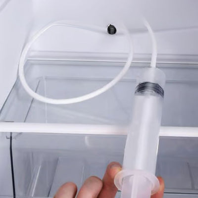 Reinigungsset Kühlschrank & Abfluss | Flexible Bürste & Sprühflasche | Hygienische Tiefenreinigung