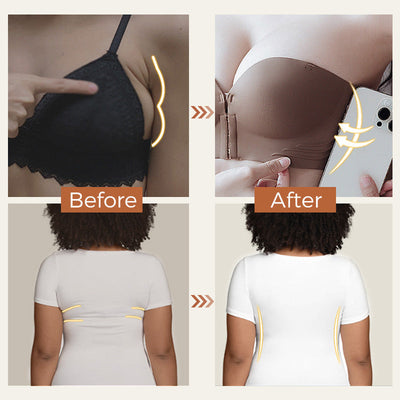 Damen BH mit Frontverschluss | Push-up Effekt | Rutschfest & Atmungsaktiv | Verstellbare Träger