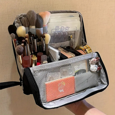 Kosmetiktasche | Wasserdicht Reise-Organizer mit Fächern & Bürstenschutz