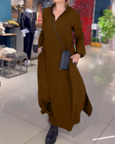 Evia | Anspruchsvoll Entspanntes Langes Kleid für Frauen