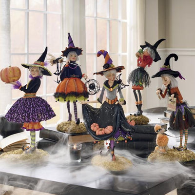 Halloween-Figurine | Handgemachte Hexendekoration | Harz