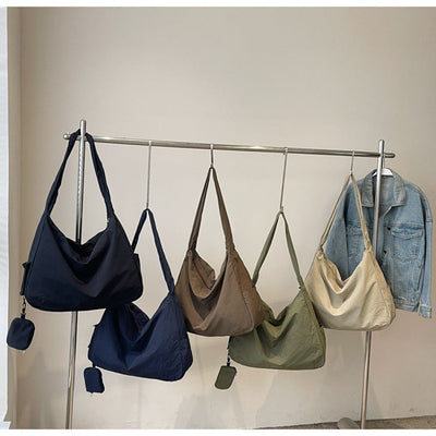 Damen Umhängetasche | Große Umhängetasche mit Außentasche | Lässig & Modisch | Hobo Tasche