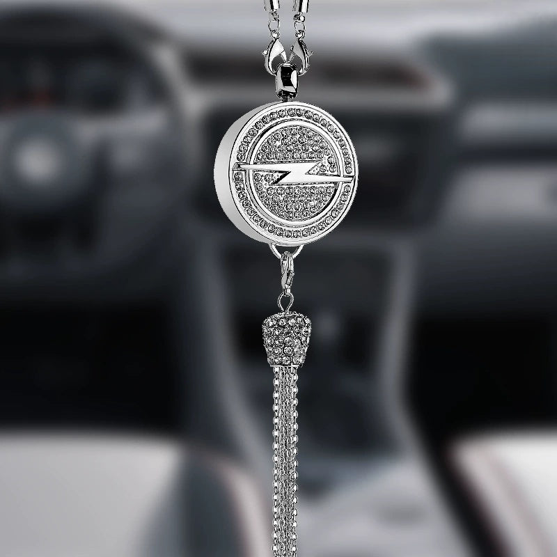Auto-Logo Parfüm-Anhänger | Kristall & Zinklegierung | Funkelnde Dekoration & Geschenkidee