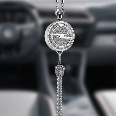 Auto-Logo Parfüm-Anhänger | Kristall & Zinklegierung | Funkelnde Dekoration & Geschenkidee