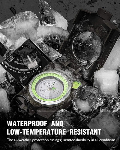 Militär Kompass mit Klinometer | Wasserdicht | Outdoor Navigation & Orientierung