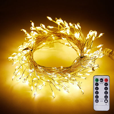 LED Kupferdraht Lichterkette | Flexibel, Formbar & Wasserdicht | Für Innen & Außen