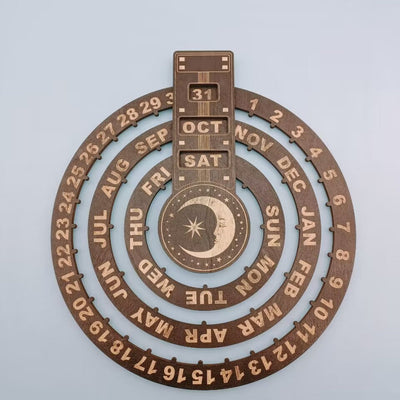 ZeitZyklus™ Rustikaler Ewiger Kalender