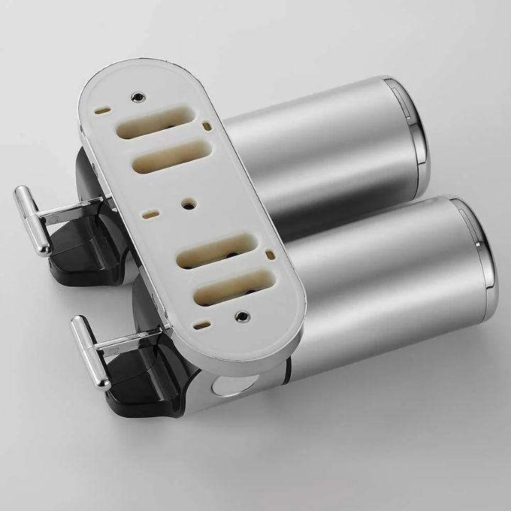 Wandmontierter Seifenspender | Edelstahl & ABS | Modernes Design | Platzsparend & Nachfüllbar