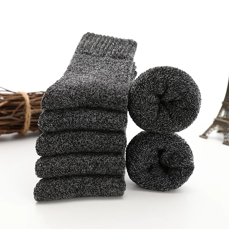 WarmWool™ 5 Paar Thermosocken aus dicker Wolle