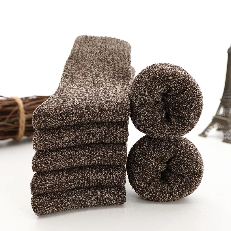 WarmWool™ 5 Paar Thermosocken aus dicker Wolle