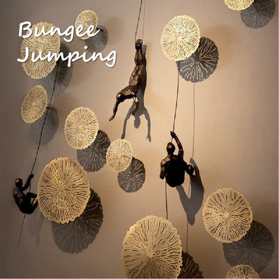 3D Wand Skulptur Kletterfigur | Moderne Kunst Deko | Premium Qualität & einfache Montage