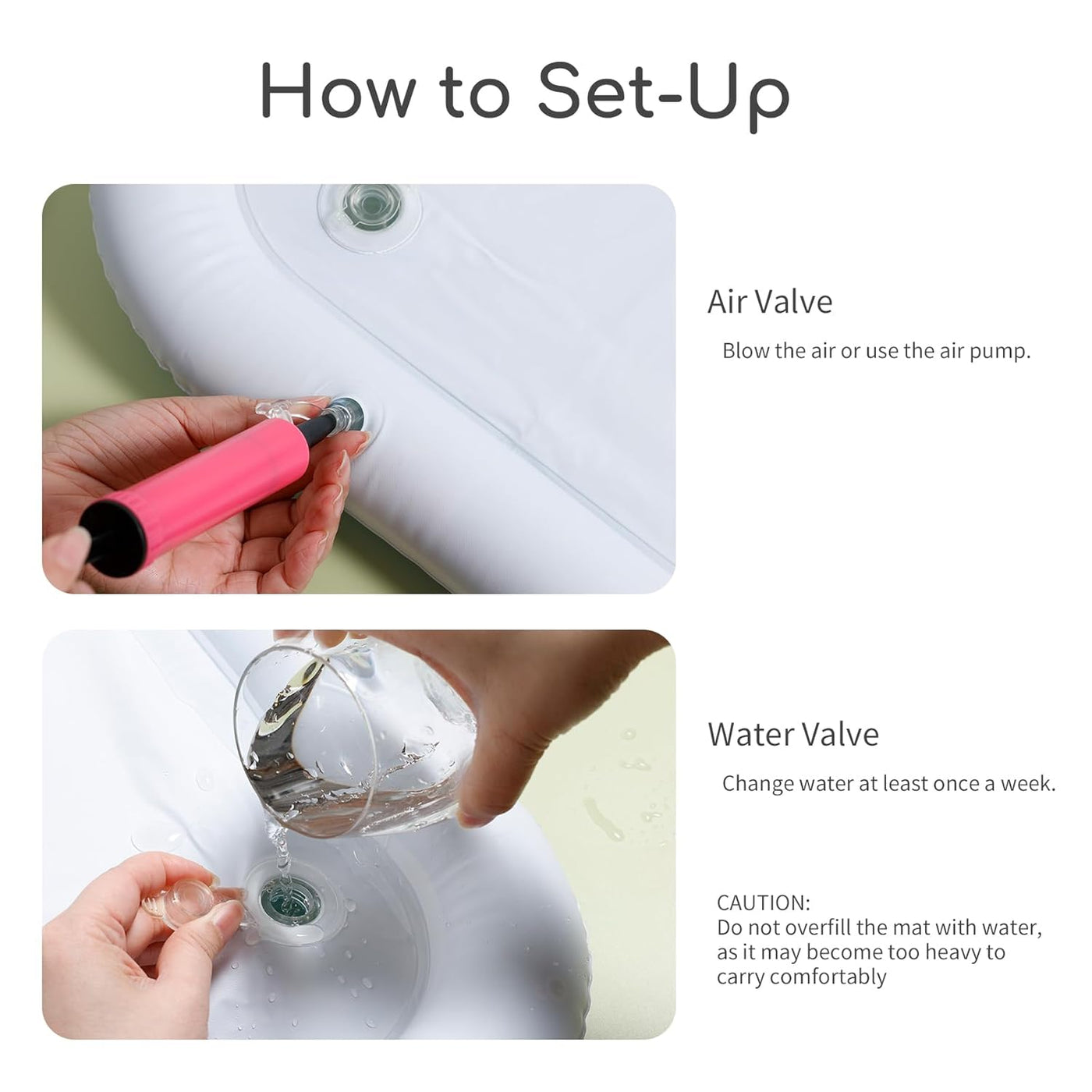 1+1 Gratis | Baby Wassermatte | Interaktive Bauchlage | Förderung Motorik & Sinne