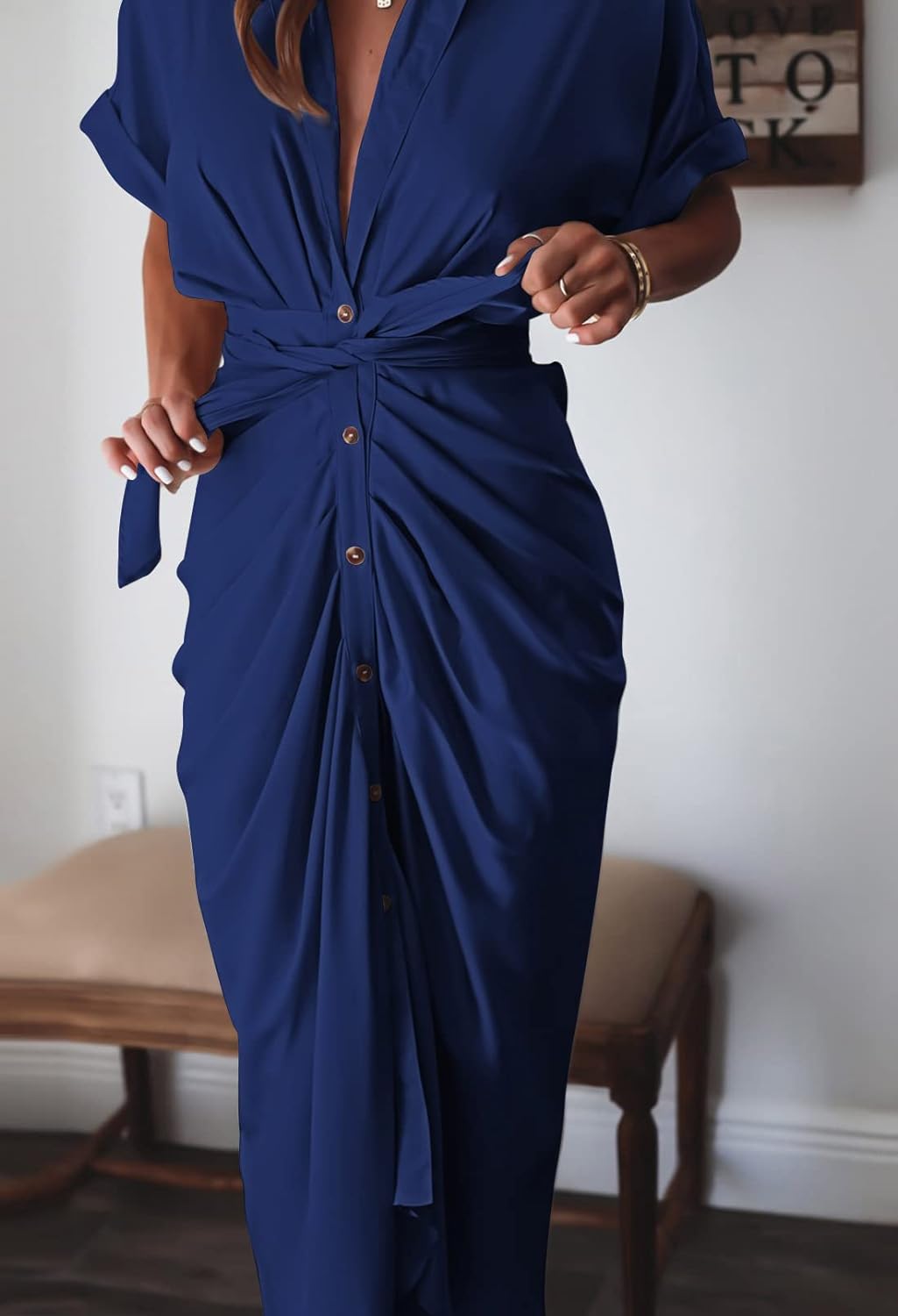 Tamari™ Anmutige Satin Drapierung