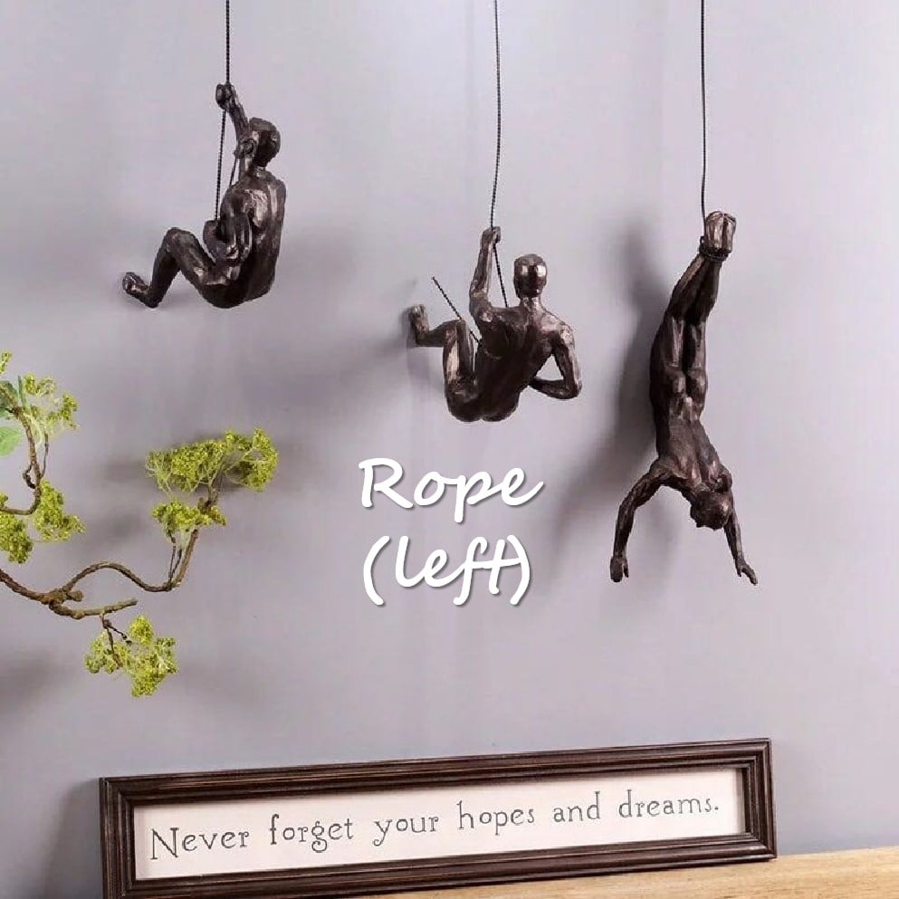 3D Wand Skulptur Kletterfigur | Moderne Kunst Deko | Premium Qualität & einfache Montage