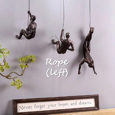 3D Wand Skulptur Kletterfigur | Moderne Kunst Deko | Premium Qualität & einfache Montage