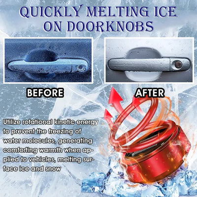 Solar Autoheizung | Kinetisches Molekular-Heizgerät | Auftauen & Enteisen | Tragbare Heizung für Auto & Zuhause