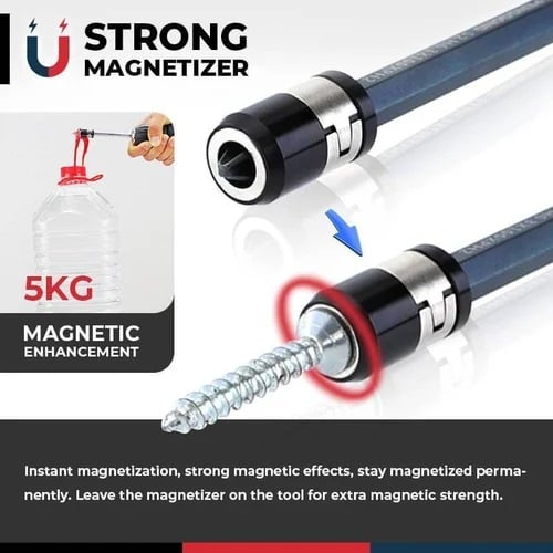 Magnetischer Schraubendreher Ring | Starker Magnet-Halt | Luftfahrt-Aluminium Aufsatz | Präzision für Handwerker