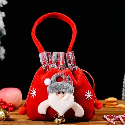 Weihnachten Geschenkbeutel | Stoffbeutel mit Kordelzug | Verschiedene Designs | Wiederverwendbar