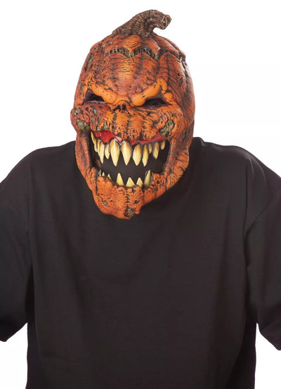 Halloween Kürbis Maske mit Anti-Bewegung | Dunkle Ernte Überkopfmaske | Beweglicher Mund & Gruseldesign | Komfortabel