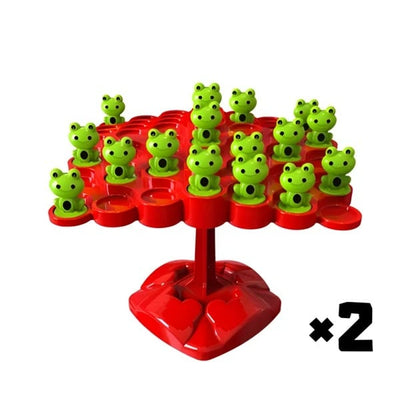 Gleichgewicht Frosch Spiel | Montessori Gleichgewichtsspiel | Lernspiel für Kinder & Erwachsene | Fördert Konzentration & Motorik