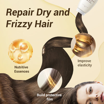 Reisferment-Haarcreme | Reparierende Pflege mit Fermentiertem Reisextrakt | Glänzendes & Kräftiges Haar