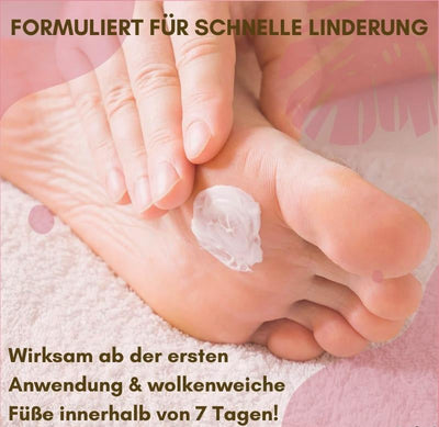 1+1 Gratis | Medizinische Fußpflegecreme | Gegen Pilz, Ekzeme & rissige Haut | Regenerierend, feuchtigkeitsspendend & mit Arnika