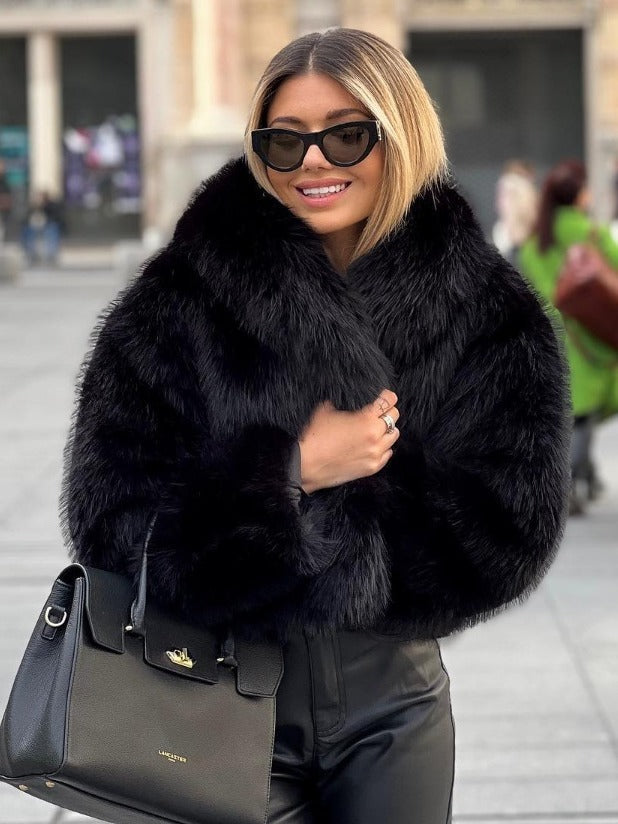 Charlotte - Luxus Plüsch Winterjacke