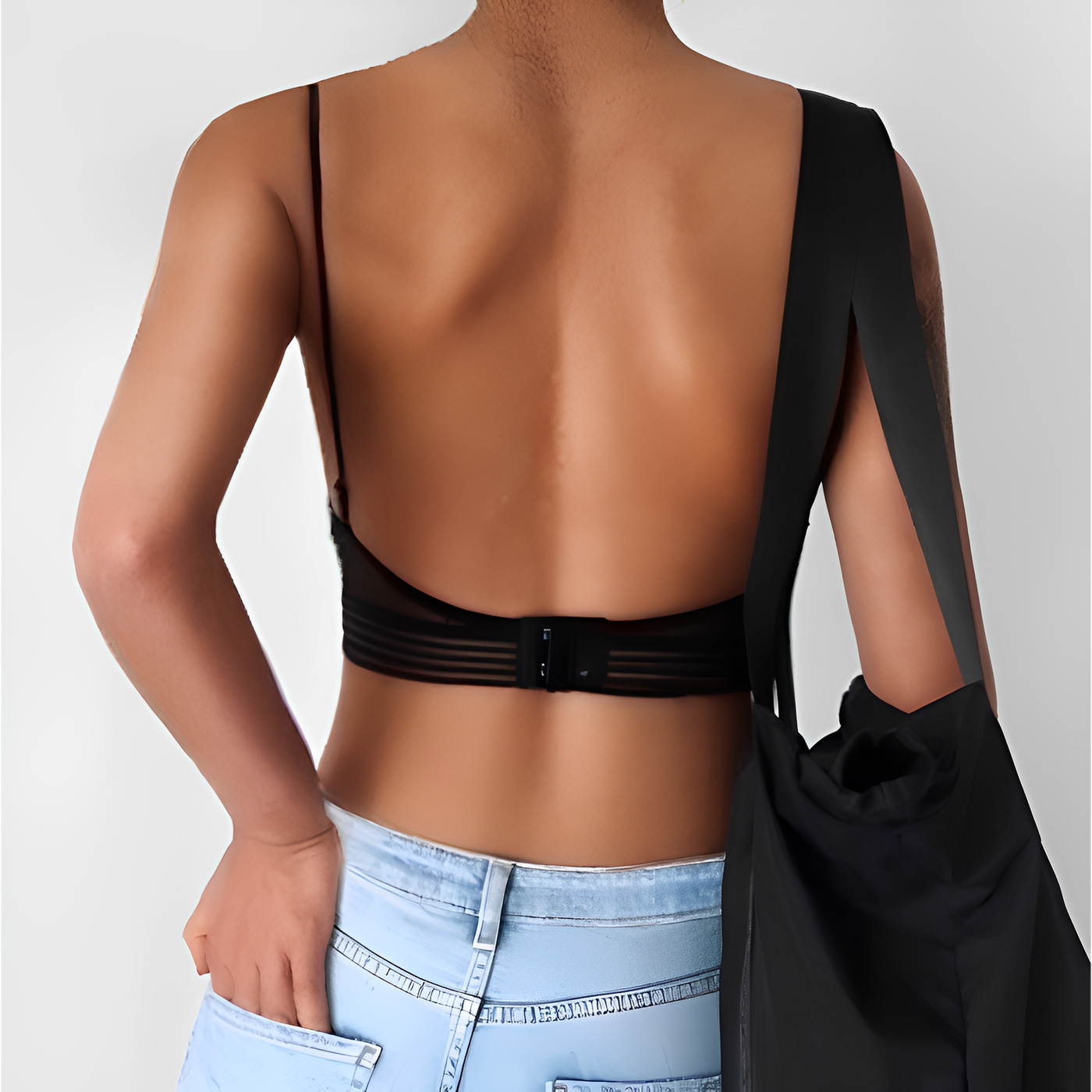 Renee™ Nahtloser Bralette-BH mit tiefem Rücken aus Mesh