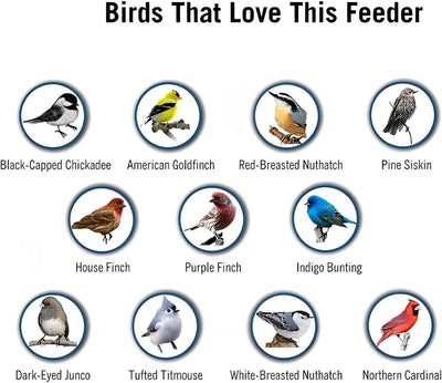 Eichhörnchensicherer Vogelfutterspender | Drehfunktion & 4 Futteröffnungen | Fassungsvermögen