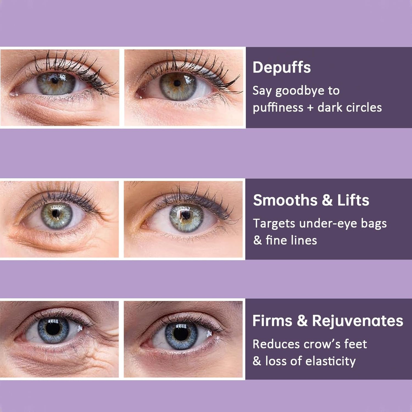 1+1 Gratis | Augenstraffungscreme | Sofort-Effekt gegen Falten, Schwellungen & Augenringe | Straffend & Aufhellend