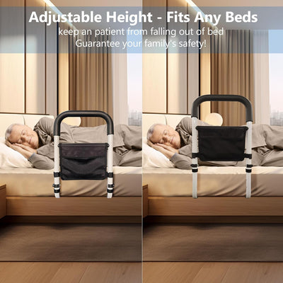 Bettstütze für Senioren | Höhenverstellbar | Rutschfester Griff & Aufbewahrungstasche